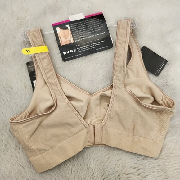 NWT Bali Comfort Revolution Wireless Non-Padded Seamless Bra - Nude (Medium) - Picture 9 of 12